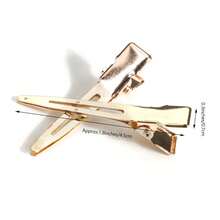 60/40/20/5 PCS Single Prong Curl Clips Black Curl Pins Duckbill Clips Metal Alligator Clips For Hair Extensions Styling - Multicolor - View 5