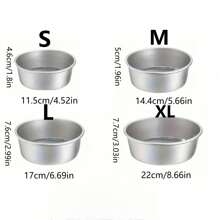 1 peça/3 peças/4 peças, Forma de Bolo Fixa de Alumínio Antiaderente, Assadeira Antiaderente, 4in/5in/6in/8in, Diversos Tamanhos, Perfeita para Mousse e Decorações de Natal, Forma de Bolo Redonda, Suprimentos de Ferramentas de Cozimento DIY, Adequada para Bolo de Camadas Múltiplas - Adequada para Festas, Casamentos, Aniversários, Dia dos Namorados, Dia dos Pais