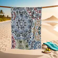 Oversized Bohemian Style Beach Towel - Soft, Lightweight, Super Absorbent Microfiber Towel Suitable For Travel, Swimming, Camping, Yoga, Fitness, Beach Vacation And Beach Parties - A Perfect Gift For Family And Friends - Multicolor - View 16