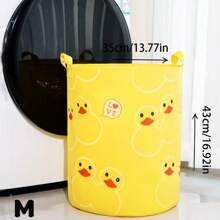 1pc Thickened Waterproof Folding Dirty Clothes Basket Storage Bucket, Bedroom And Bathroom Organizer Clothes, Toys, Snacks, Sundries Storage Box, Laundry Basket Storage Basket.