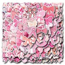 110 PIEZAS de calcomanías de lazos Coquette, calcomanías estéticas motivacionales para scrapbooking, diarios, laptops, paragolpes, skateboards, botellas de agua, computadoras, teléfonos, dibujos animados, cascos de seguridad, automóviles
