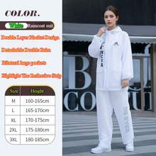Fashion Multifunctional Full-Body Split-Type Thickened Raincoat For Women Both Rain Coat For Men Rain Coat Waterproof And Windproof Rain Jacket Raincoat Suit Adult Waterproof Rain Poncho Outdoor Activities Rain Wear Multi Functional Rain Coat Hiking Traveling Climbing Rain Coat Rain Jacket Rain Pants Waterproof Plus Size Rain Coat White Raincoat Black Rain Coat Rain Gear Summer Cooling, Beach, Travel Insulation, Galentines, Puppy, Carnival,Spring Summer Picks,Brides Maid Gifts,Room,Bedroom Deccor,Bedroom Deccor,Beach,Travel,For Men,For Women,Vacation - Multicolor - View 16