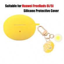 Keychain,Lanyard Suitable For FreeBuds 6i/5i Silicone Protective Case Cover - With Hanging Buckle - View 10