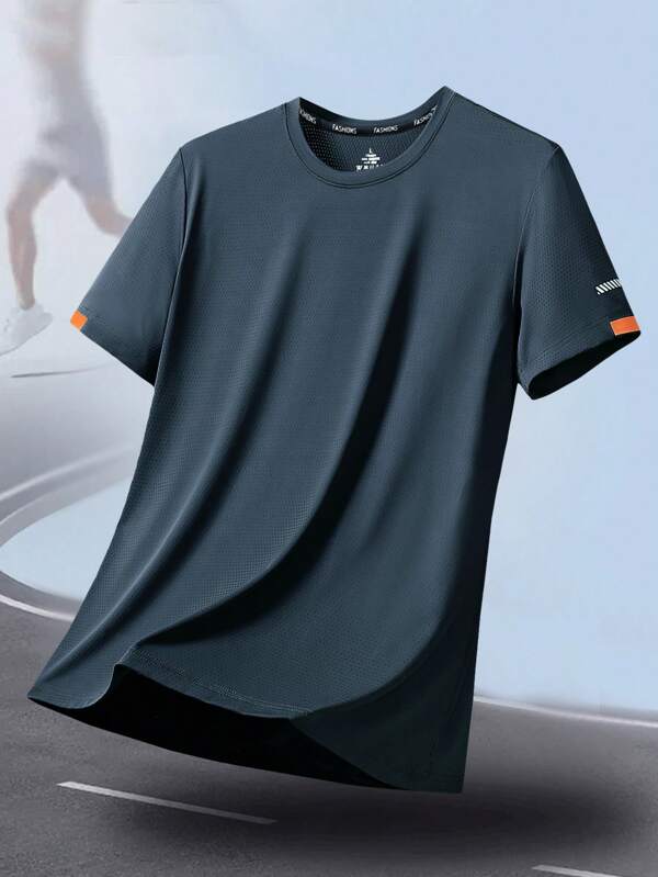 Sports&Outdoor T-Shirts Men Outdoor Apparel Spring And Summer Clothing Active Tops Short Sleeve Daily&Casusl Running&Workout Comfortable Loose Tennis & Golf Hockey Equestrian