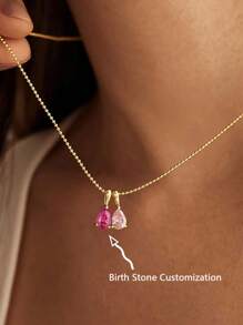 Elegant Birthstone Women Gold Necklace, Fashion 14K Gold Plated Rhinestone Pendant Necklace, 1-3 Pcs Custom Made Accessories, High Color Retention, Low Allergenicity, Ideal Gift For Girlfriend, Mom, Family, Friend, Daughter For Anniversary, Valentine's Day, Mother's Day, Birthday, Graduation, Everyday Wear, Wedding, Prom,School Supplies,Back To School,School Gift,For Office,For School,For Classroom,For Teacher Gifts,For University,For Colleague,For Dorm Rooms,For Teacher,For Boys And Girls,For Teenagers,Junior High School Students,Middle School Students,High School Senior High School Students,College Students,University Students,Freshman,Sophomore,Underclassmen
