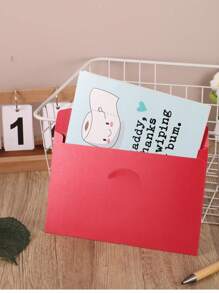 Funny First Fathers Day Cards Gifts For New Dad, Cute 1st Father's Day Card Gift From Baby Son Daughter, Baby Daddy Fathers Day Card, Thanks For Wiping My Bum Envelope + Greeting Card + One Golden Sealing Stickerschool Supplies,Back To School