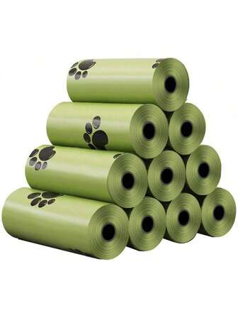 Bolsas extra gruesas para excremento de perro - Bolsas de residuos de mascotas a prueba de fugas y libres de residuos, adecuadas para aventuras al aire libre - Convenientes y portátiles, ideales para propietarios de perros, campamento, senderismo, suministros para mascotas, suministros de limpieza (el lote puede variar, el núcleo del rollo se distribuye al azar, sin impacto en la calidad del producto)