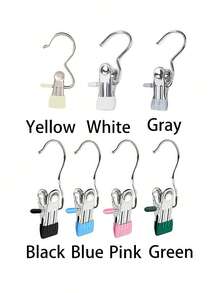 20/10/5/1 Pieces Of Stainless Steel Clothes Clip, Stainless Steel Clothes Hanger Hooks, Simple Stainless Steel Hook Clip,30/40/42 Pieces Of Stainless Steel Clips,Laundry Pegs With Hooks,(Coat) Hanger,Interior ,Portable Hanging Clothes Clip, Wardrobe Storage Racks, Clothes Hangers Easter Decorations, Mother's Day Clothing Spring Decorations, Holiday Decorations,Hanger Dress Pants Shoes Jeans Boots Skirt - Multicolor - View 39