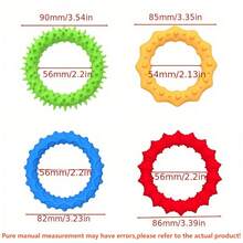 Brinquedos sensoriais para crianças e adultos - Pacote com 4 pulseiras elásticas | Brinquedos sensoriais com textura e calmantes para crianças autistas com necessidades especiais | Brinquedo calmante para meninos e meninas - Multicolorido - Ver 3