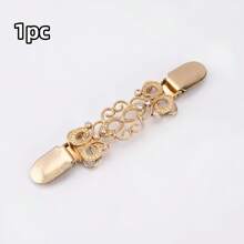 1pc/2pcs/3pcs Vintage Metal Sweater Cardigan Collar Clips, Fashion Shirt/Dress Lapel Pins, Women Non-Slip Clothing Clip, Multi-Functional Laundry Clips, Household & Kitchen Organizer