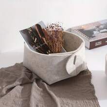 Filz Aufbewahrungskorb, Schreibtisch Kosmetik- & Miscellaneous-Organizer Box, multifunktionale Großraum-Aufbewahrungslösung für Schlafzimmer, Wohnheim, Zuhause, zufälliger Stil Lieferung