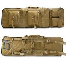Tactical Gun Bag - Durable Oxford Fabric, Multiple Pockets, Scratch-Resistant & Scuffed-Proof Design For Firearms, Fishing Rods, Camping Gear - Outdoor Backpack For Men - Black - View 3