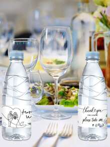 Nuntă principală imagine decorare recuzită sticla de apă minerală autocolante logodnă petrecere consumabile autocolante apă îmbuteliată