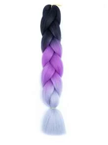 Estensioni per trecce arcobaleno da 24 pollici, capelli sintetici viola professionali, trecce jumbo, estensioni per capelli colorate a gradiente africane per intrecciare all'ingrosso per Ognissanti e Natale