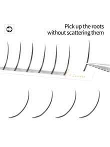 XIUSUZAKI 12 Rows SONG LASHES Wispy Spikes Eyelash Extension Fairy Eyelashes Promade Wispy Fans For Eyelash - Black - View 3