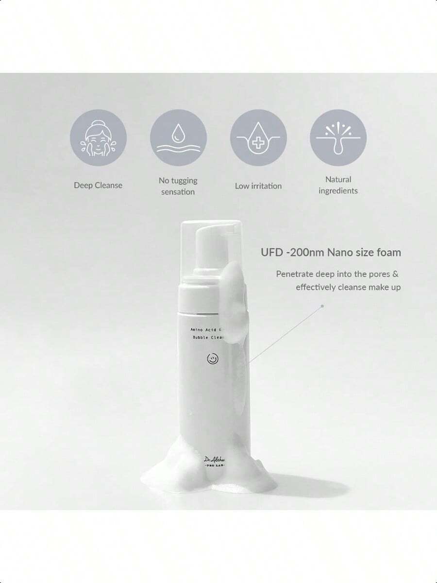 Amino Acid Gentle Bubble Cleanser |  4.73 Fl Oz(140ml )| Foam Cleanser | Daily Gentle Face Wash For Sensitive Skin | Vegan Korean Skin Care - 4.73 fl oz(140ml - View 1