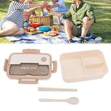 Lunch Box With Compartments And Spoon Kit 1000ml