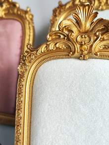 1Pc Vintage Baroque Style Resin Jewelry Display Towers, Gold White Pink,Tabletop Rectangular Necklace Organizer With Velvet Backing, Multipurpose Accessory & Earring Holder, Decorative Jewelry Showcase Without Electricity Back To School - Multicolor - View 7