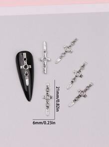 20/30pcsY2k Punk Manicure Decoration Rock Cool Girl Nail Accessories DIY Nail Supplies