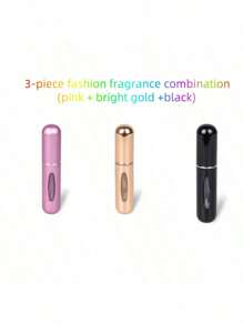 1pc Mini Refillable Travel Perfume Atomizer Bottle, Made Of Durable Aluminum Alloy, Compact & Portable, Suitable For Travel & Outdoor Use, Can Be Filled With Customized Perfume, Enhances Personal Charm, Adds Ritual To Life, Boosts Confidence & Mood. Ideal Gift For Girls, Women, Moms, Boyfriends, Home & Bathroom Decor, Great For Valentine's Day, Mother's Day (Random Color & Style)