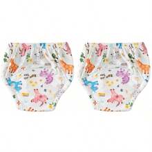 3pcs Baby Breathable Diaper Underwear, Newborn Potty Training Pants, Washable For Boys And Girls, Silk Material For All Seasons, Leak-Proof Absorbent Reusable Diapers, Suitable For Baby Boys And Girls, Multiple Combinations, Essential Baby Items - Multicolor - View 44