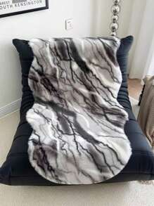 Fluffy Luxury Animal Print Rugs/Cushion/Mat For Sofa, Decorative Soft Plush Cream Shag Rug/Carpet Pad With Asymmetrical Shape Gifts Birthday Graduation