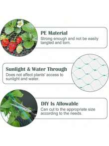 1 Pc Bird Protection Net, Garden Plant Mesh, Protecting Plants And Fruit Trees From Birds, Deer, Poultry, Best Fencing Anti-Bird Net Garden Net Orchard Anti-Bird Net Polyethylene Anti-Bird Net Extrusion Anti-Bird Net Grape Anti-Green Anti-Bird Net