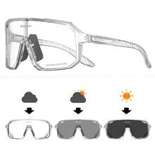 SCVCN Photochromic Cycling Glasses Sport  Clear MTB BMX Men Women Running Driving DZ-S62