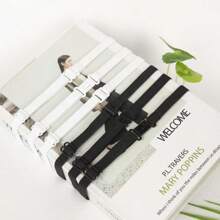 1pc JK Uniform Bowtie Strap Extender, Tie Bow Tie Necktie Extension Strap With Elastic Adjustable Buckle