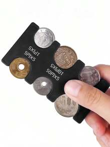 1pc Japanese Coin Holder Wallet Portable Small Change Purse Currency Organizer Travel Transparent Card Case For Women For Men Wallet Mini Wallet Purse Wallet Travel Wallet Coin Wallet Wallet