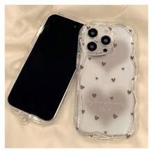 This New Creatively Designed Phone Case Is Compatible With The  16 Pro Max, 15/14 PLUS, And 13/12/11 Pro, Offering Shock Protection And Featuring A Classic Mixed Wave Pattern, Suitable For Both Men And Women, Providing High-Quality Phone Protection. - 無色 - 查看 5
