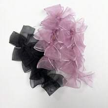 1pc Women's Large Bow Netted Hair Clip, Suitable For Everyday Use Claw Clips Hair Claws Hair Barrettes