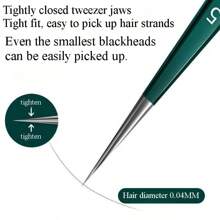 Kit para extractor de granos, Pinzas extractoras de puntos negros profesionales para salón de belleza, Aguja para extraer astillas de la piel