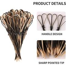 200/100/50/10 piezas Pinchos de fruta creativos, pinchos de bambú, pinchos decorativos, tenedores de fruta para pasteles y aperitivos, aptos para diversas ocasiones y fiestas, útiles escolares