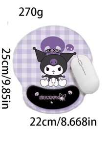 Sanrio 1pc Cute Kuromi Mouse Pad, Cartoon Office Desk Mat Computer Keyboard Pad, School Supplies, Back To School