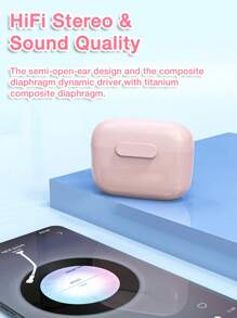 GENAI Auriculares inalámbricos, auriculares inalámbricos 2024 HiFi estéreo con micrófono de cancelación de ruido ENC, larga duración de reproducción in-ear, auriculares deportivos inalámbricos 5.3 para Android iOS