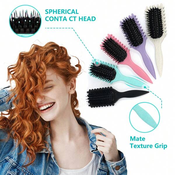 Massage Bouncing Comb, New Curly Hair Styling Brush For Curly Hair, Curly Hair Wet Hair Styling Brush, Men's And Women's Heart-Shaped Curly Hair Styling Brush
