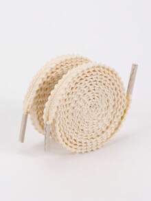 1 par de cordones planos para zapatillas, Serie de colores de dopamina, Cordones planos deportivos y de running unisex - Albaricoque - Ver 8