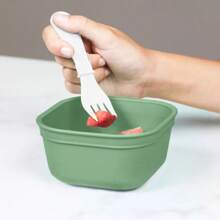 Re-12oz Square Bowl - Sage