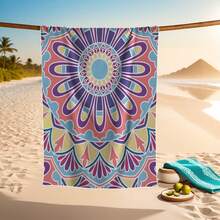 Oversized Bohemian Style Beach Towel - Soft, Lightweight, Super Absorbent Microfiber Towel Suitable For Travel, Swimming, Camping, Yoga, Fitness, Beach Vacation And Beach Parties - A Perfect Gift For Family And Friends - Multicolor - View 60