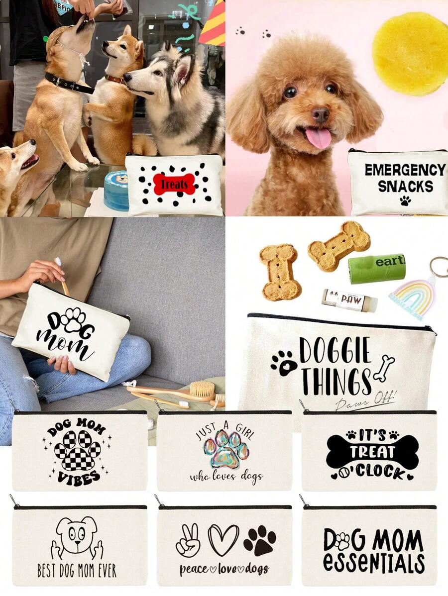1 Peça/5PCS Bolsa de Guloseimas para Cachorros, Bolsa de Armazenamento de Item de Estimação para Cachorro, Bolsa de Treinamento de Cachorro, Bolsa de Guloseimas para Cachorro/Festa de Aniversário para Animais de Estimação, Bolsa de Maquiagem Dog Butt Gallery, Bolsa de Cosméticos Engraçada de Cachorro Filhote Bonita Melhor Ideia de Presente para Amantes de Cachorro, Adolescentes e Mulheres, Presentes para Donos de Cachorro, Presentes de Aniversário, Natal Dia dos Namorados, Bolsa de Maquiagem, Presentes para Mães de Cachorro, Presentes Engraçados para Mães de Cachorro, Pequena Bolsa de Cosméticos para Bolsa, Perfeita para Levar um Tratamento em Cada Viagem ou Fora ou Passear com o Cachorro como uma Bolsa de Guloseimas.