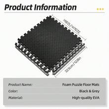 DDCAQIOUA 20/40/60 件地垫，家居装饰垫，EVA 互锁健身垫，柔软，防滑，防水，非常适合家庭和健身房