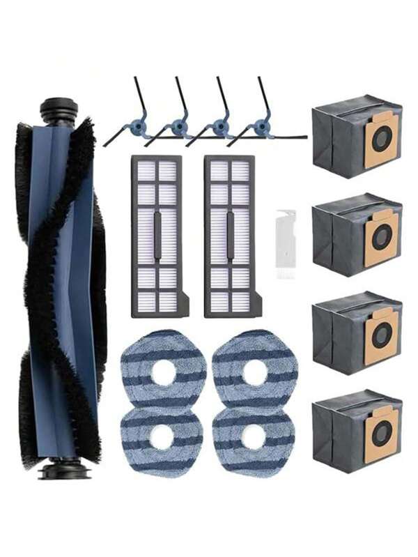 For Eufy X10 Pro Omni Vacuum Cleaner Accessories Roller Main Side Brush HEPA Filter Mop Pad Dust Bag Rag Cloth Spare Parts Replacement Kits