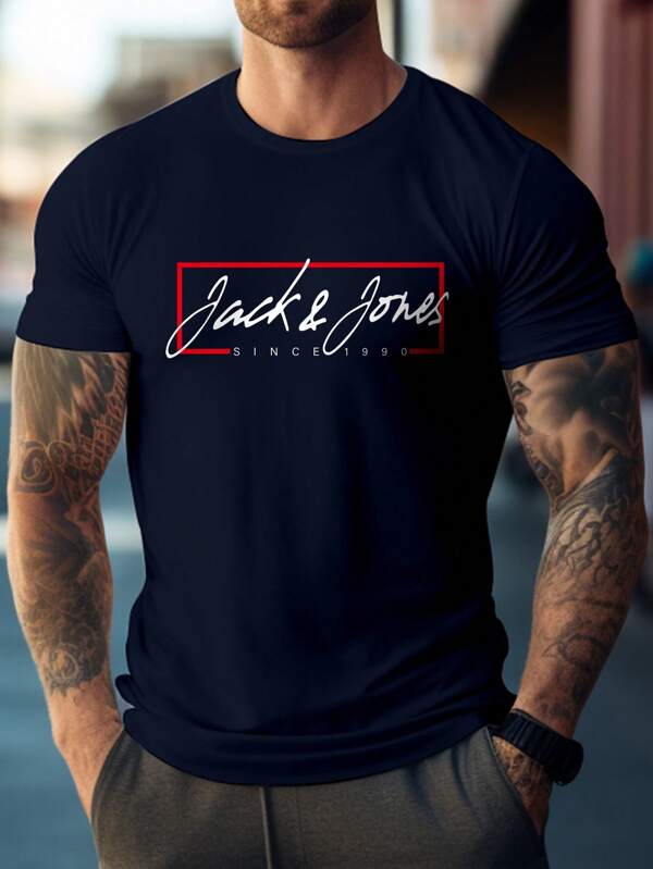 Zwarte T-shirt met korte mouwen voor heren, grafische tee met strikontwerp, casual, perfect voor buitenactiviteiten in de lente/zomer en vrijetijdsactiviteiten. Sportieve herenkleding, heren basic/straatstijl. Ideale cadeaus voor hem, vriend, familie, vrienden, verjaardagen, voor vakantie/feestdagen.