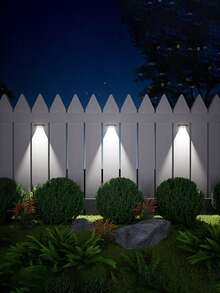 4pcs Mini Solar Wall Lights, 1 LED/2 LED/3 LED/4 LED, 1000 Lumens High Brightness, Solar Power Sensor, Auto On From Dusk To Dawn