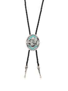 1pc Retro Alloy Eagle/Bowtie Print/Cicada Decor Sweater Chain, Unique Individual Style Casual Decorative Accessories Suitable For Daily Wear, Men