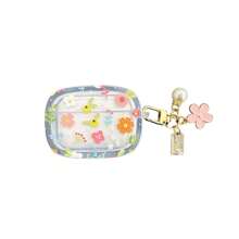Apple Bee & Ditsy Floral Anti-Drop TPU Earphone Protective Case Compatible With Apple 1/2, 3, 4, Pro, Pro (2nd Generation) Bluetooth Earphones