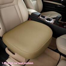 1pc Or 2pcs NAPA PU Leather Car Seat Cushions/Covers, Wrap-Around Car Seat Protectors Made With Upgraded Nappa Leather To Reduce Wrinkles, Suitable For Front Car Seats With Side Flaps.