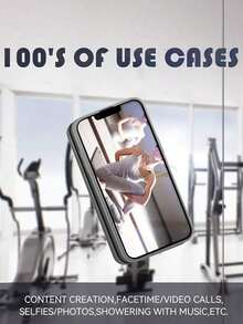 5pcs Silicone Phone Grip, Suction Cup Phone Holder, Hands Free Phone Handle, Finger Ring Stand Compatible With & Android, White + Black + Pink + Transparent + Rosered - Multicolor - View 7