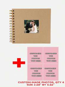 Customized Retro Coil Photo Album, Creative Paste-Style DIY Photo Album, Personalized Commemorative Album, Suitable For DIY Baby Photo Album, Wedding Commemorative Album, Family, Couples, Classmates, Handmade Gift Photo Album